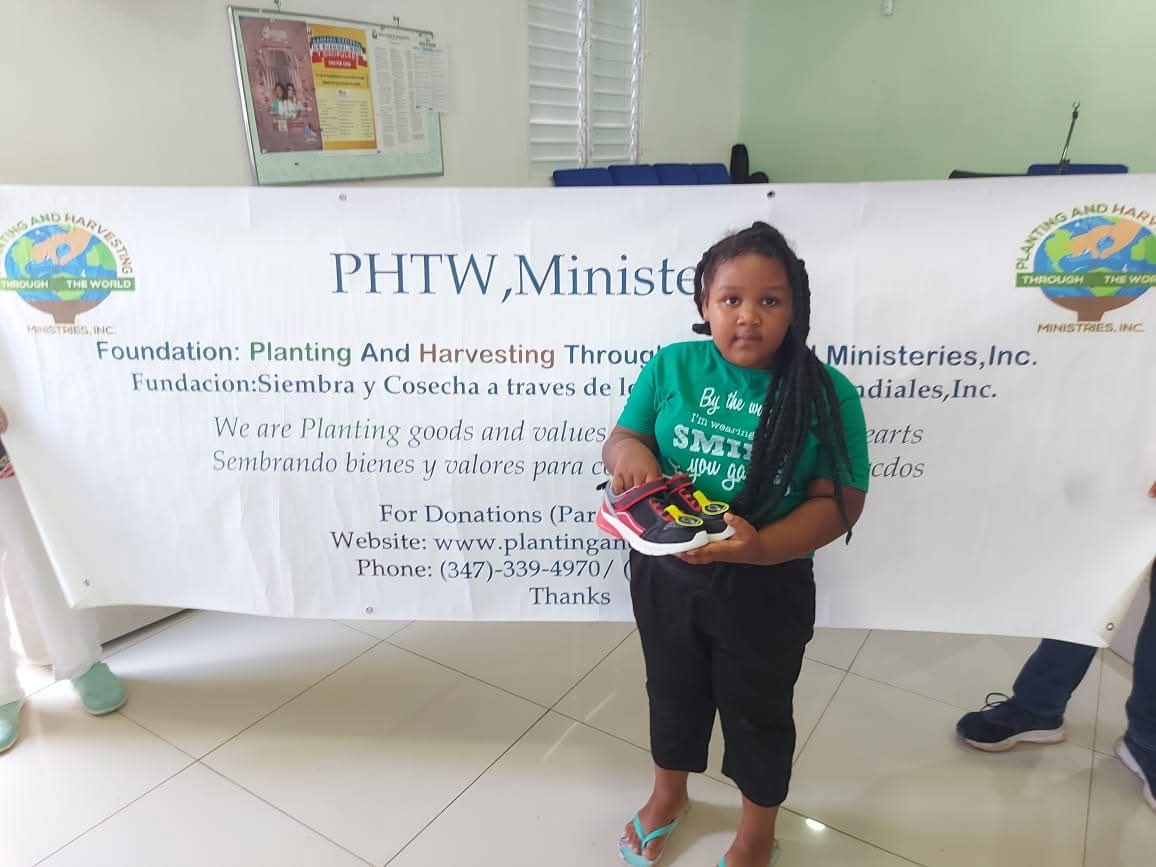 Donating New Sneakers to Children in Pedernales, Dominican Republic