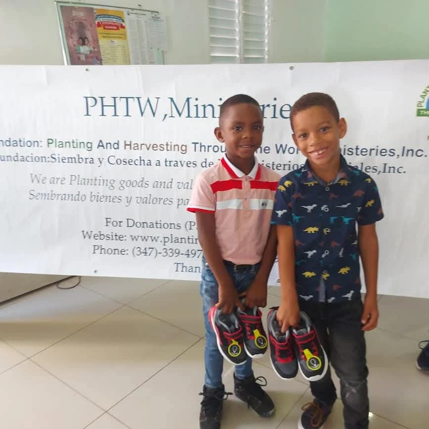 Donating New Sneakers to Children in Pedernales, Dominican Republic