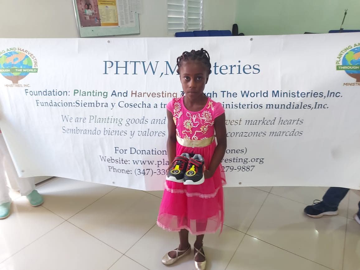Donating New Sneakers to Children in Pedernales, Dominican Republic