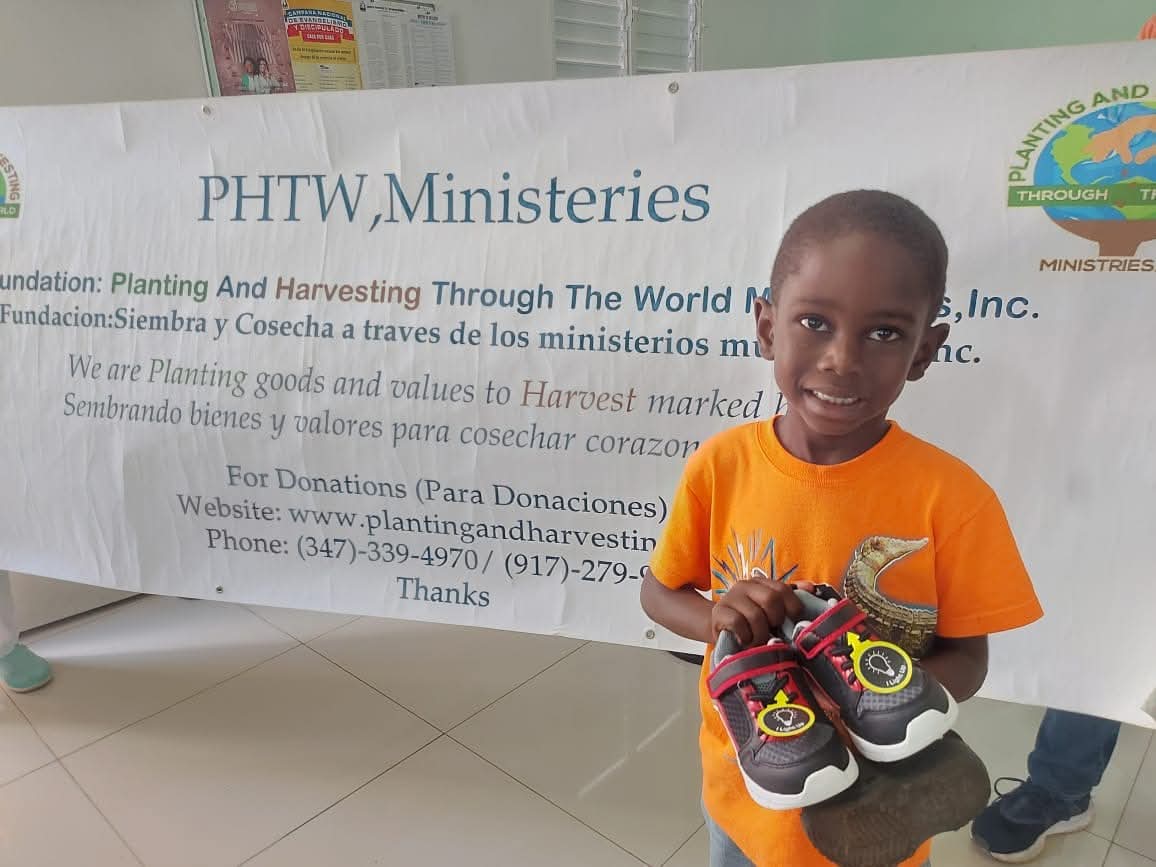 Donating New Sneakers to Children in Pedernales, Dominican Republic