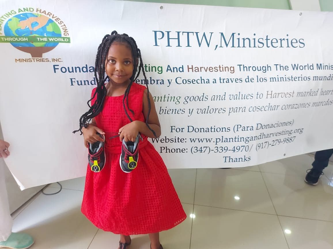 Donating New Sneakers to Children in Pedernales, Dominican Republic