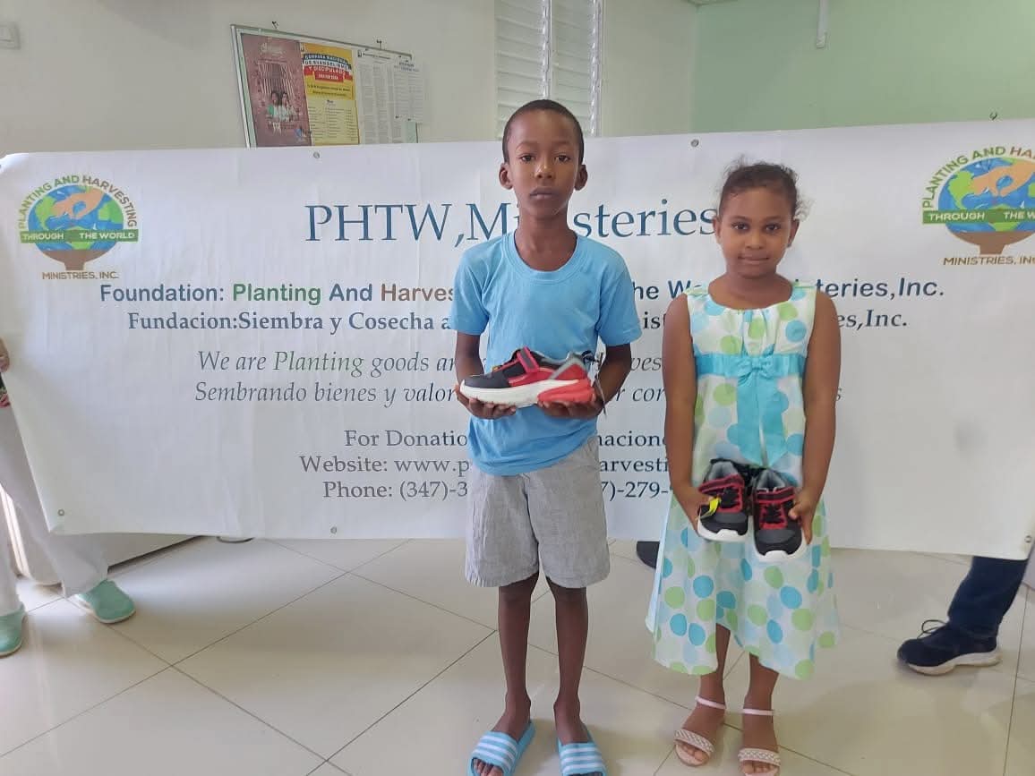 Donating New Sneakers to Children in Pedernales, Dominican Republic