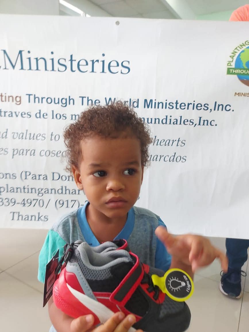 Donating New Sneakers to Children in Pedernales, Dominican Republic