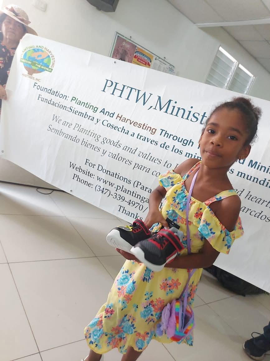 Donating New Sneakers to Children in Pedernales, Dominican Republic