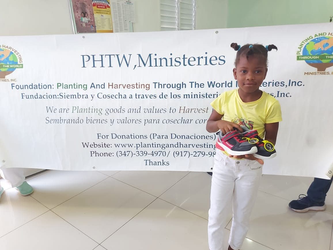 Donating New Sneakers to Children in Pedernales, Dominican Republic