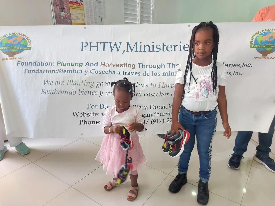 Donating New Sneakers to Children in Pedernales, Dominican Republic